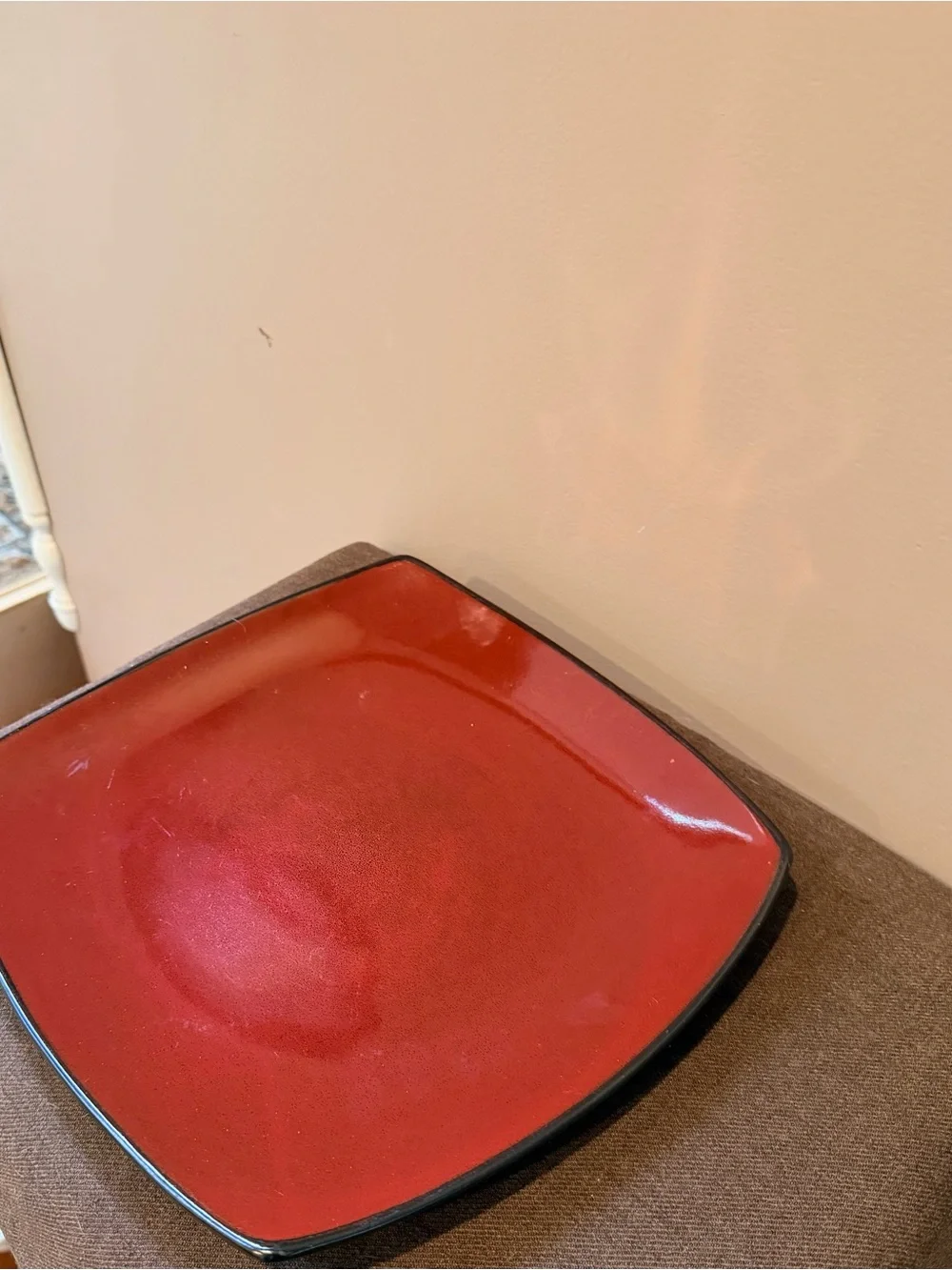 Better Homes And Gardens Red Square Ceramic Serving Bowl